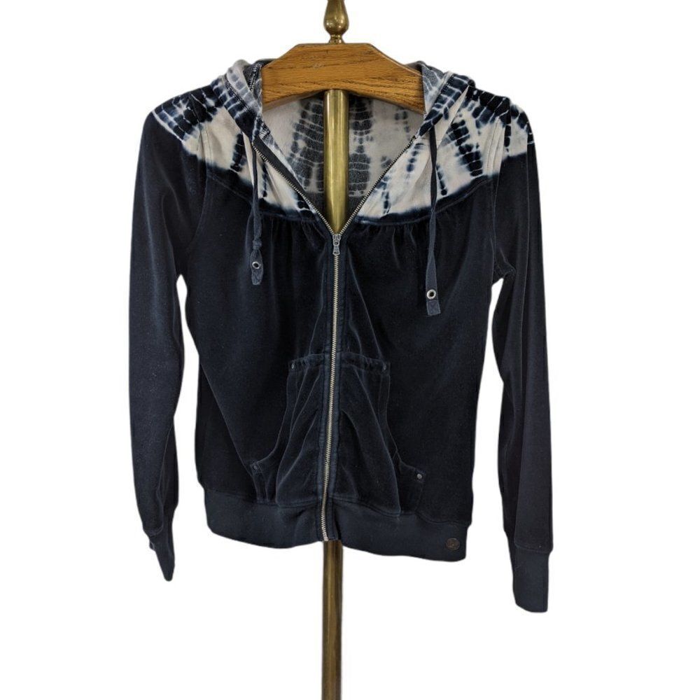 Vintage Calvin Klein Velour Zip Up Hoodie